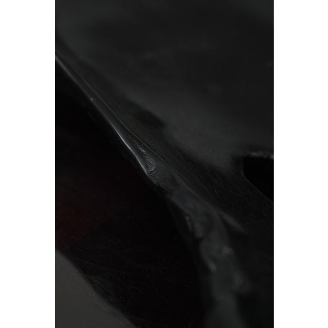 Modern Modern Design Black Driftwood Sculpture Tray For Sale - Image 3 of 9