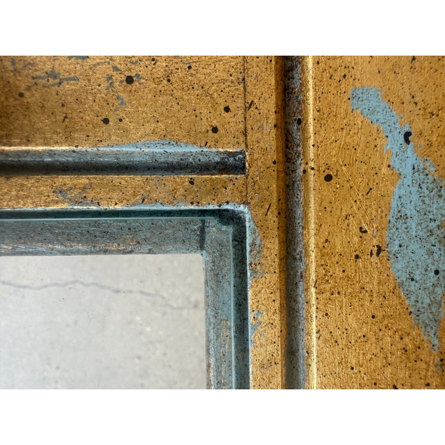 Newly Painted French Blue & Hand-Gilt Console by Turtle and Crane - Hollywood Regency Sty For Sale - Image 18 of 18