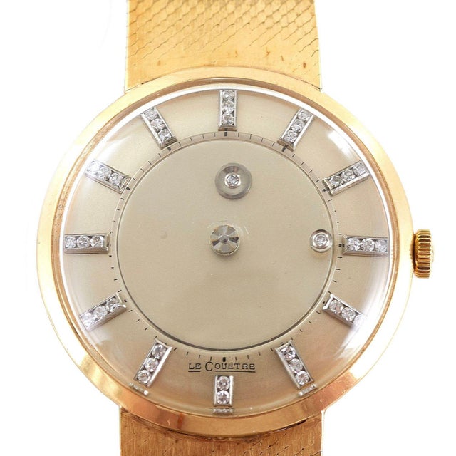 Vintage Vacheron & Constantin–LeCoultre Galaxy Mystery Dial wristwatch, circa 1950s, featuring a 35.3mm 14K gold case,...