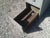 Antique Wooden 4 Drawer File Cabinet Painted Navy Gray 1940s For Sale - Image 12 of 18