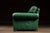 Metal Vintage Leather Rolled-Arm Sofa in Green by Whittemore-Sherrill For Sale - Image 7 of 15