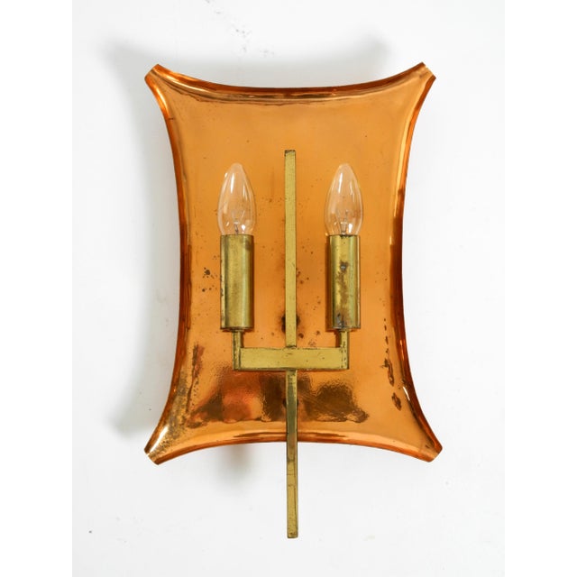 Large Mid-Century Church Wall Lamps in Copper and Brass, 1950s, Set of 2 For Sale - Image 10 of 18