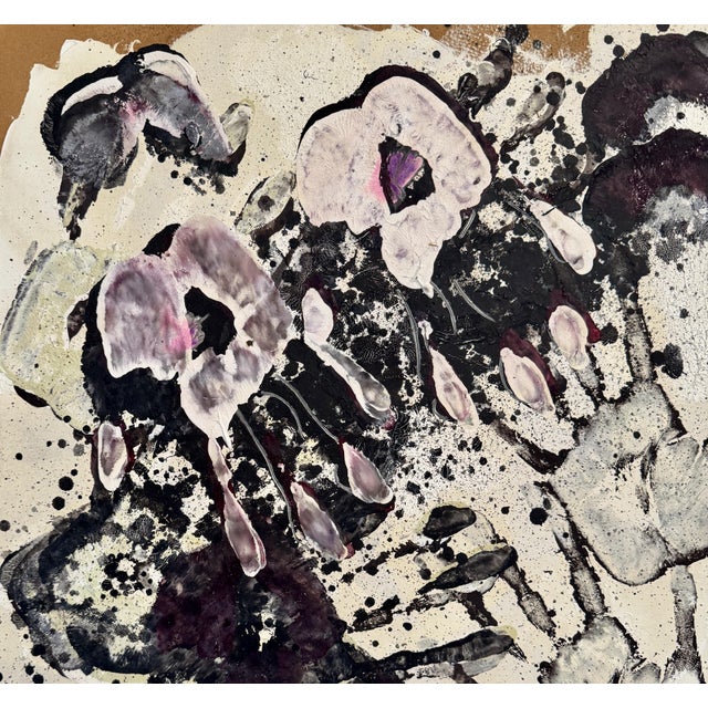 Modern Jan Meyer, Handprint, 1981, Oil on Paper For Sale - Image 3 of 7