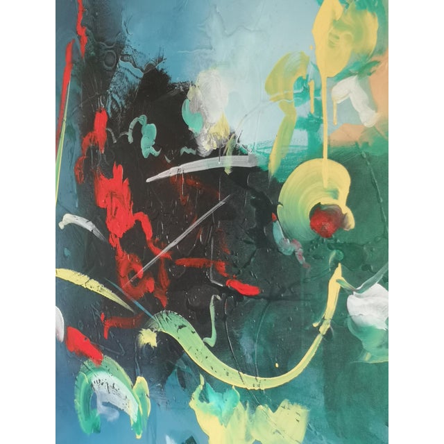 1990s Conillo, Abstract Composition, 1990s, Oil Painting on Canvas For Sale - Image 5 of 8