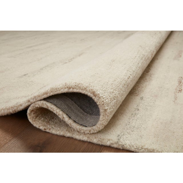 Contemporary Amber Lewis x Loloi Rocky Natural / Fog 11'-6" x 15' Area Rug For Sale - Image 3 of 6