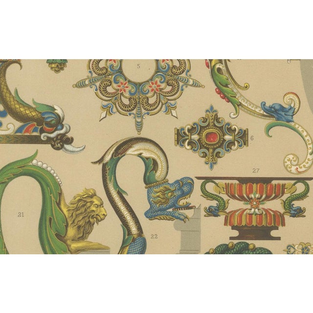 F. Darin, LXII of L’Ornement Polychrome, 1869, Paper For Sale - Image 6 of 10