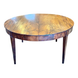 French Early 19th Century Directoire Mahogany Dining Table For Sale