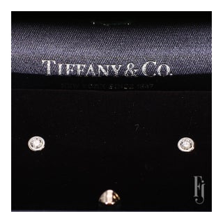 Tiffany & Co. Platinum Stud Earrings With Two 0.1ct E/Vs2 Diamonds, A Pair For Sale