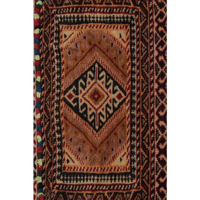 Vintage Persian Saddle Bag Rug With Geometric Patterns - Rug & Kilim For Sale In New York - Image 6 of 9