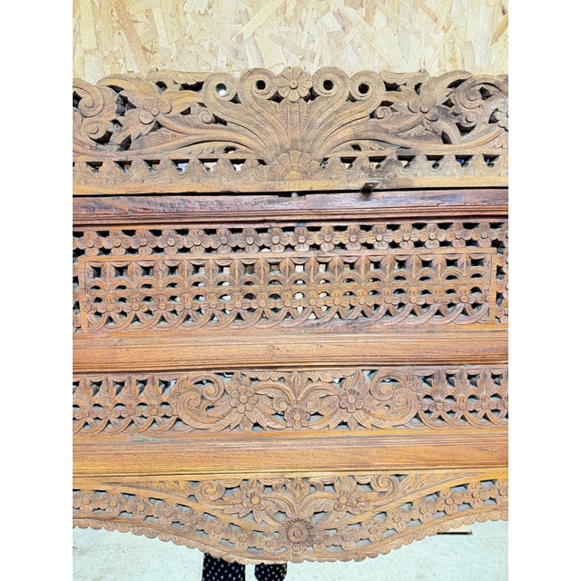 Late 19th Century Handcarved Architectural Panel W. Mirror, Large For Sale - Image 4 of 11