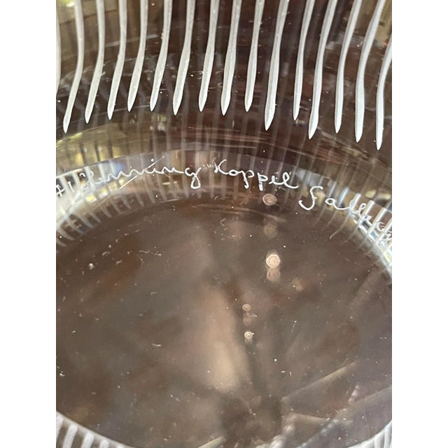 Orrefors Artists Gallery Henning Koppel Majestic Signed Bowl, 1985 For Sale In New York - Image 6 of 7