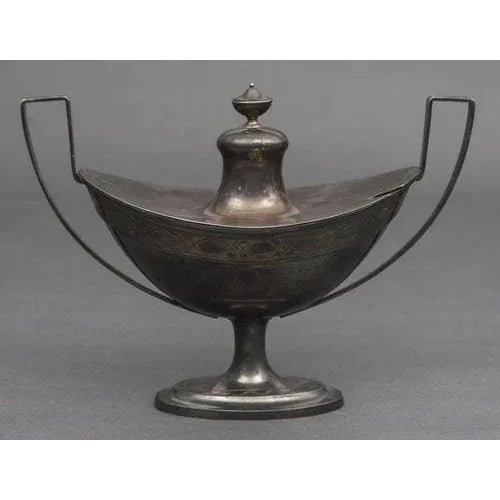 Beginning of 20th century. Europe. Silver, guilding, author sign. Weight 467 grams, size 17x24x12 cm