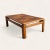1980s Mid-Century Oak Coffee Table With Checkered Parquet Top For Sale In Los Angeles - Image 6 of 10