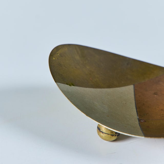 Metales Casado Mexican Brass and Copper Dish For Sale - Image 13 of 15