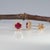 2020s Aa Burma Ruby Earrings With Earth-Mined Diamond Accents in Solid 14k Gold, 5mm For Sale - Image 5 of 8