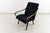 Black Armchair attributed to Jaroslav Šmídek for Ton, Czechoslovakia, 1960s, in Restored conditions. Designed 1960 to 1969...