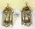 Vintage Solid Brass Wall Sconces / Hall Lanterns by Lamp Art-Italy - a Pair For Sale - Image 13 of 18