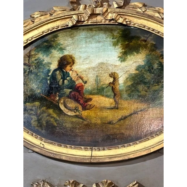Traditional French Trumeau Mirror For Sale - Image 3 of 8