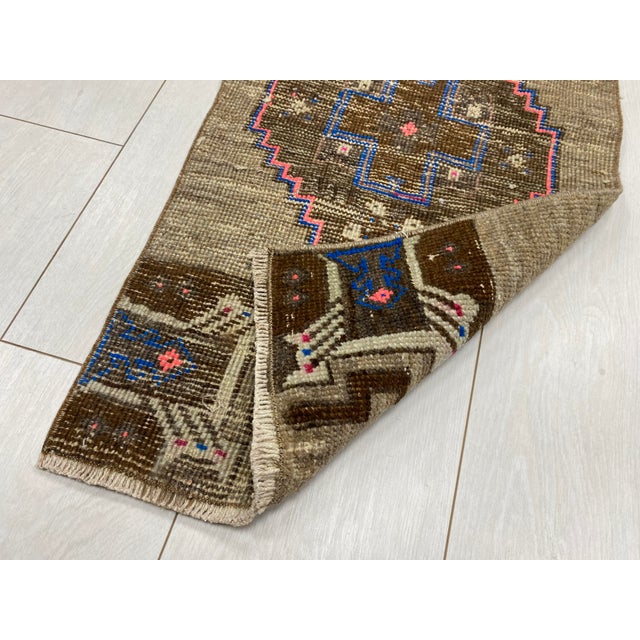 Faded Vintage Door Mat For Sale - Image 4 of 5