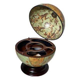 Globe Bar Cabinet with Hidden Drinks Storage from Zoffoli For Sale