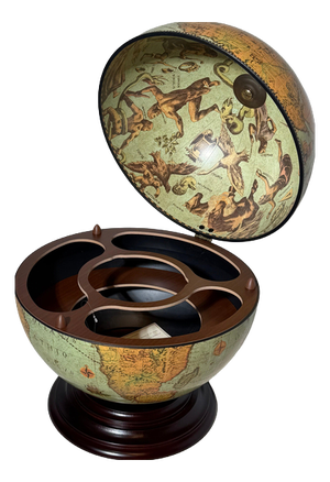 Globe Bar Cabinet with Hidden Drinks Storage from Zoffoli