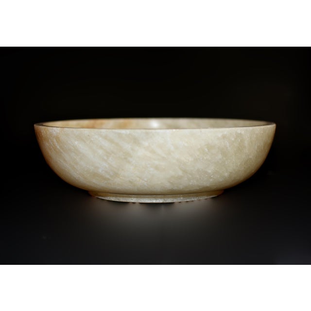 This amazing 9.45" round bowl is a testament to the beauty of natural stone. Crafted from solid finest-grade natural onyx,...