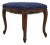Louis XV French Style Carved Footstool W. Upholstered Seat For Sale