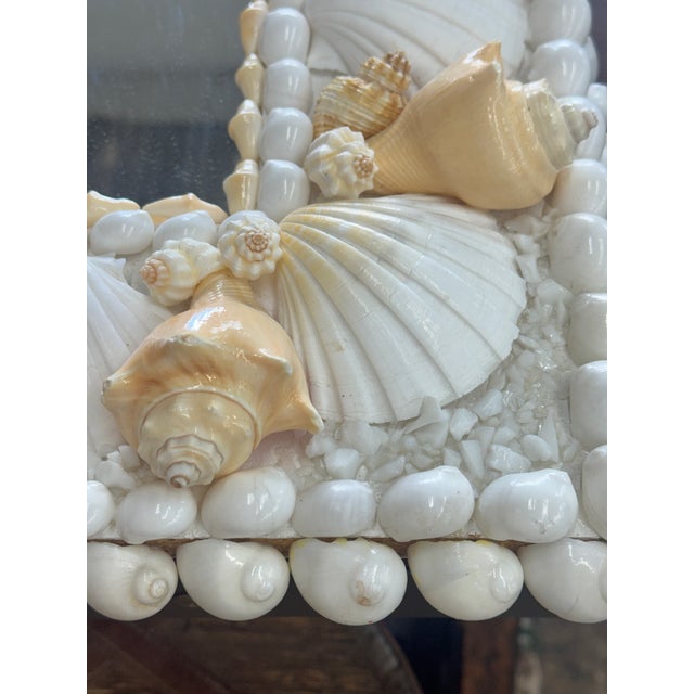 Vintage Anthony Redmile-Style Shell Encrusted Wall Mirror — Usa, Late 20th Century For Sale In Miami - Image 6 of 7