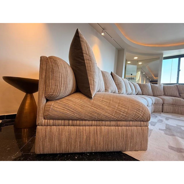 Vintage Brueton Modular Sectional Sofa, 7 Pieces For Sale - Image 10 of 12