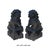 Elevate your property's aesthetic and spiritual harmony with this majestic pair of authentic hand-carved gray stone...