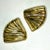 1980s Yaacov Heller Sterling Silver & Gold Vermeil Brutalist Clip on Earrings - Set of 2 For Sale - Image 4 of 7
