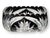 Art Deco Bohemian Black Onyx "Cut to Clear" Crystal Bowl For Sale - Image 3 of 7