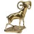 1970s Vintage Brass Ram on Base For Sale - Image 10 of 10