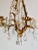 Italian Tole Gold Triple Arm Candle Wall Sconce With Crystals For Sale - Image 6 of 12