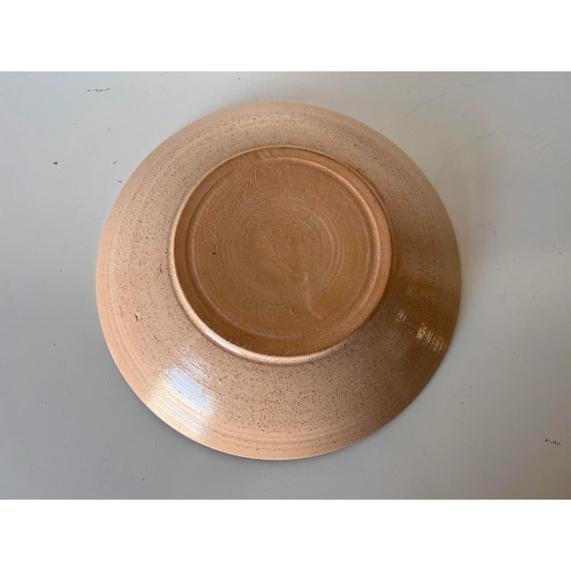 Black 1980's Vintage Sertz Art Pottery Bowl For Sale - Image 8 of 10