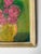 Vintage Flower in Vase Still Life Impressionist Oil on Masonite Board – Framed For Sale - Image 9 of 11