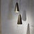 Pendant Lights with Fontana Arte Faceted Crystal Diffuser and Corten-Effect, 1990s, Set of 2 For Sale - Image 4 of 15