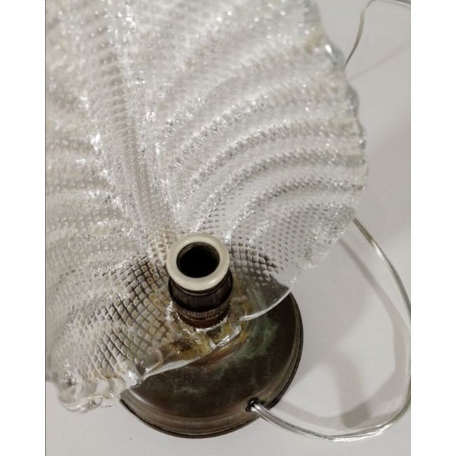 1950s Art Deco Murano Glass Lamps, 1950s, Set of 2 For Sale - Image 5 of 12