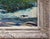 Clarence Bolton "The Brook" Green and Blue Abstract Impressionist Waterscape Painting, Mid-20th Century For Sale - Image 9 of 12