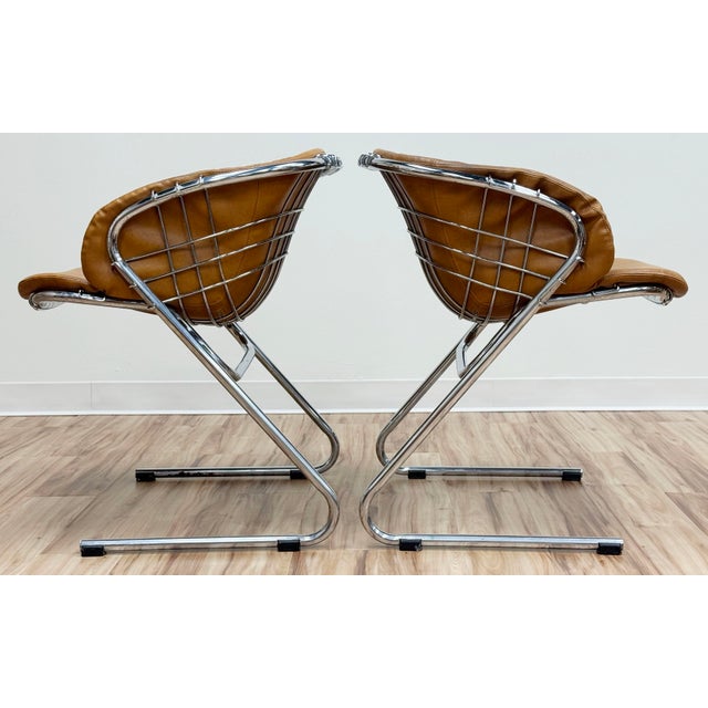 Silver Vintage Flynn Dining Chairs by Gastone Rinaldi for Thema, a Pair For Sale - Image 8 of 17