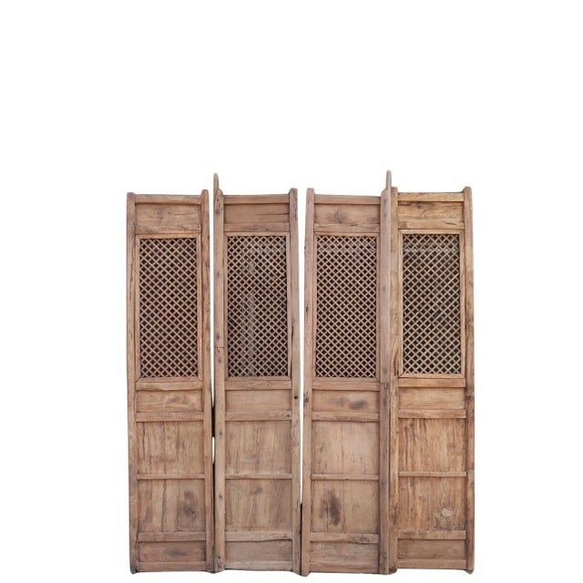 4 Early 19 Century Antique Chinese Screen Doors For Sale In Greensboro - Image 6 of 7