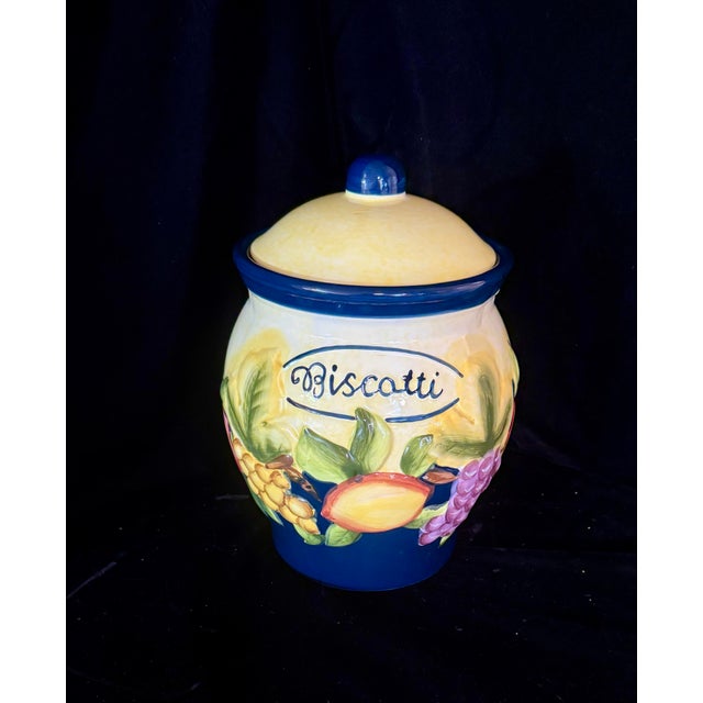 Nonni’s Hand-Painted Biscotti Jar For Sale - Image 10 of 11