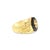 Contemporary Money Sign Onyx Signet Ring 10k Yellow Gold, Size 8 For Sale - Image 3 of 3