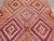 Tribal 1960s Pink Embroidered Geometric Design Tribal Vintage Kilim - 67"x111" For Sale - Image 3 of 11