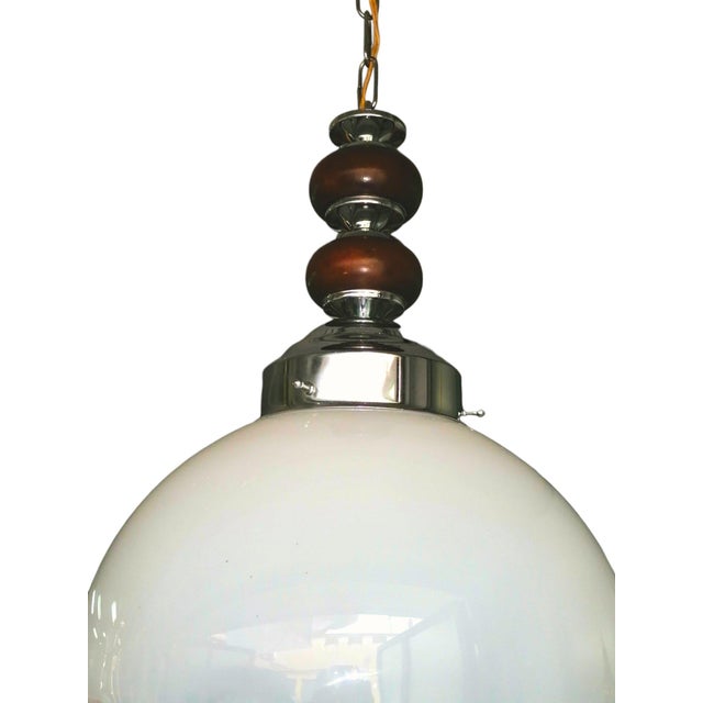Mid-Century Modern Murano Glass Pendant Lamp in the style of Mazzega, 1960s For Sale - Image 3 of 7