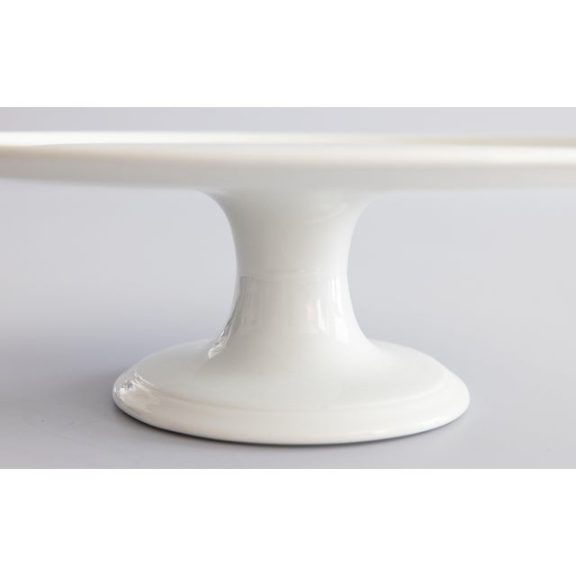 19th Century French White Ironstone Cake Stand For Sale - Image 4 of 7
