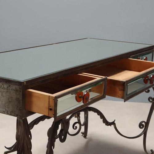 Iron and Mirror Console Table For Sale - Image 4 of 14