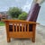 2002 BarcaLounger Mission Arts & Crafts Style Leather and Oak Manual Recliner Arm Chair For Sale - Image 10 of 14