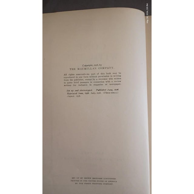 Gone With the Wind August 1936 Printing Hardcover Book W/ Slipcase For Sale In Sacramento - Image 6 of 15