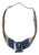 Vintage Amercian Multi-Strand Liquid Silver Necklace With Azurite and Malachite Pendant For Sale